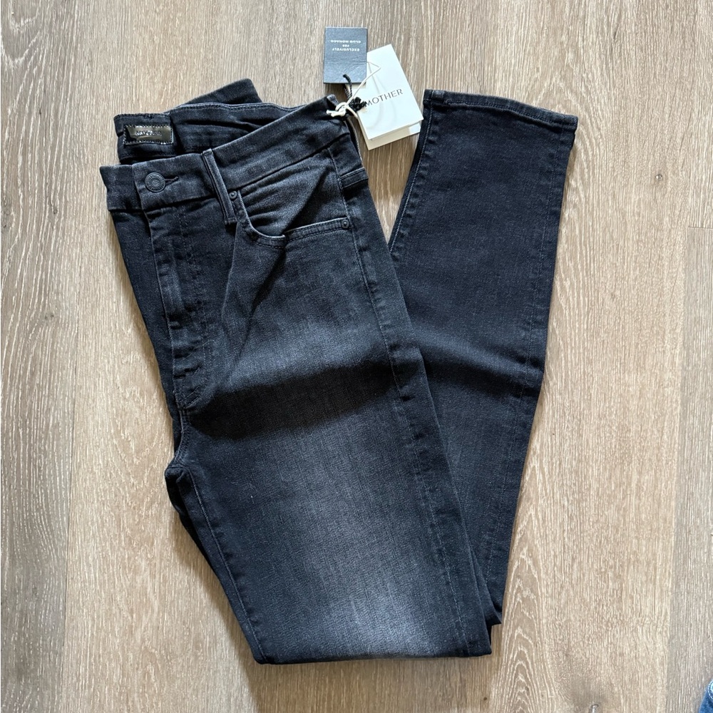 MOTHER Denim Black Skinny Jean, Size 29